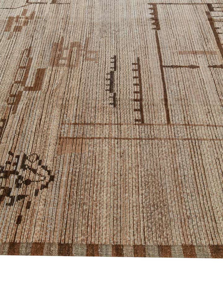 9' 4 x 12' 2 Hand Knotted Moroccan Wool Rug