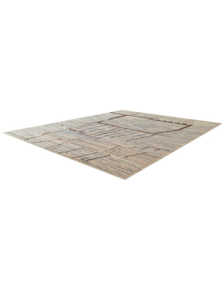 Detail image of 10' 2 x 13' 7 Hand Knotted Moroccan Wool Rug