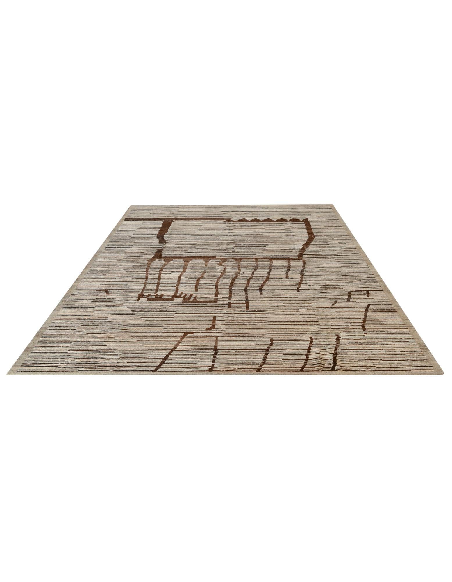 10' 2 x 13' 7 Hand Knotted Moroccan Wool Rug
