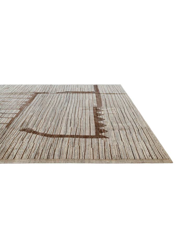 Detail image of 10' 2 x 13' 7 Hand Knotted Moroccan Wool Rug