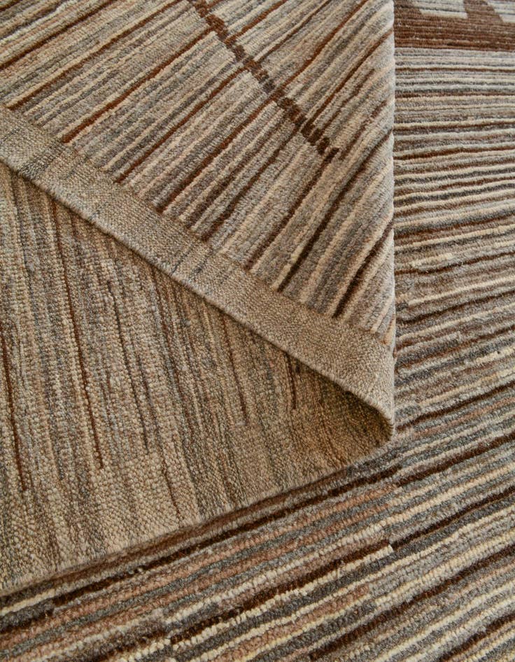 Detail image of 10' 2 x 13' 7 Hand Knotted Moroccan Wool Rug