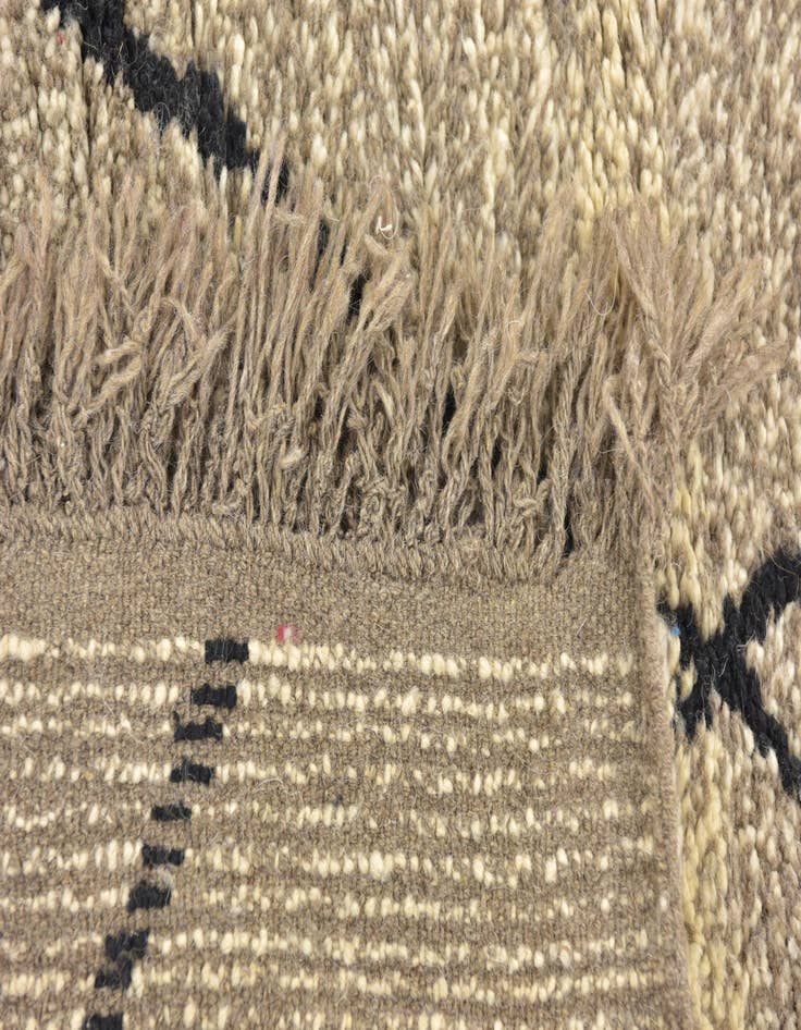 Detail image of 6' 8 x 9' 2  Hand Knotted Moroccan Wool Rug