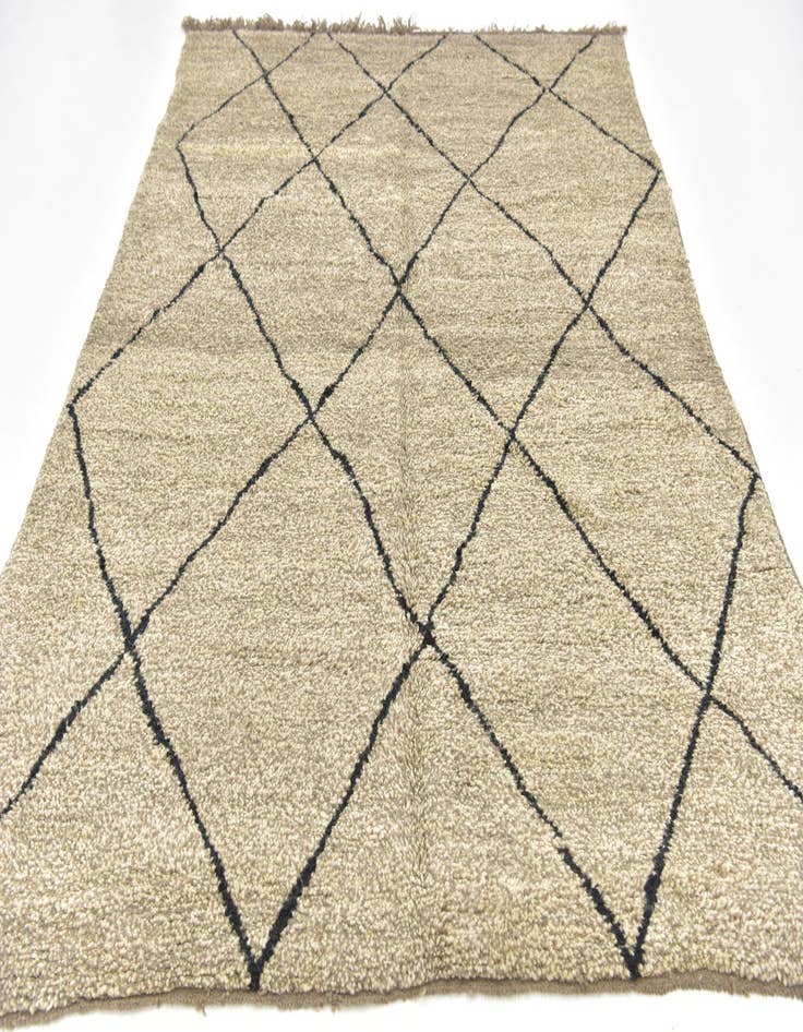 Detail image of 6' 8 x 9' 2  Hand Knotted Moroccan Wool Rug