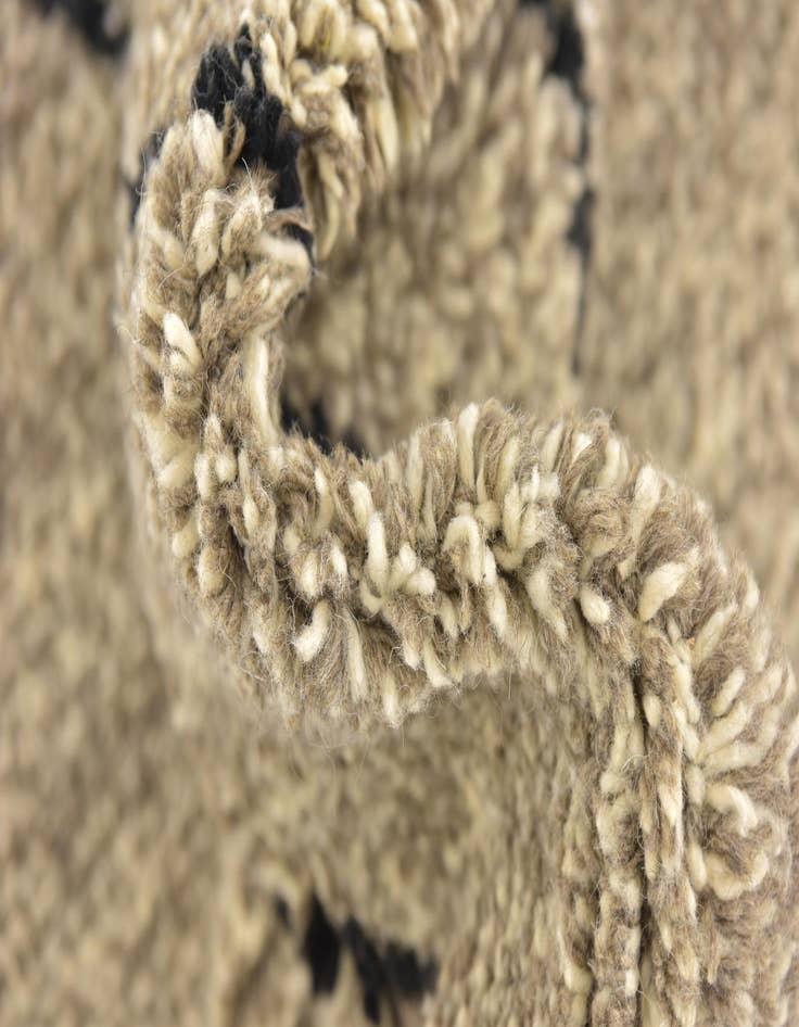 Detail image of 6' 8 x 9' 2  Hand Knotted Moroccan Wool Rug