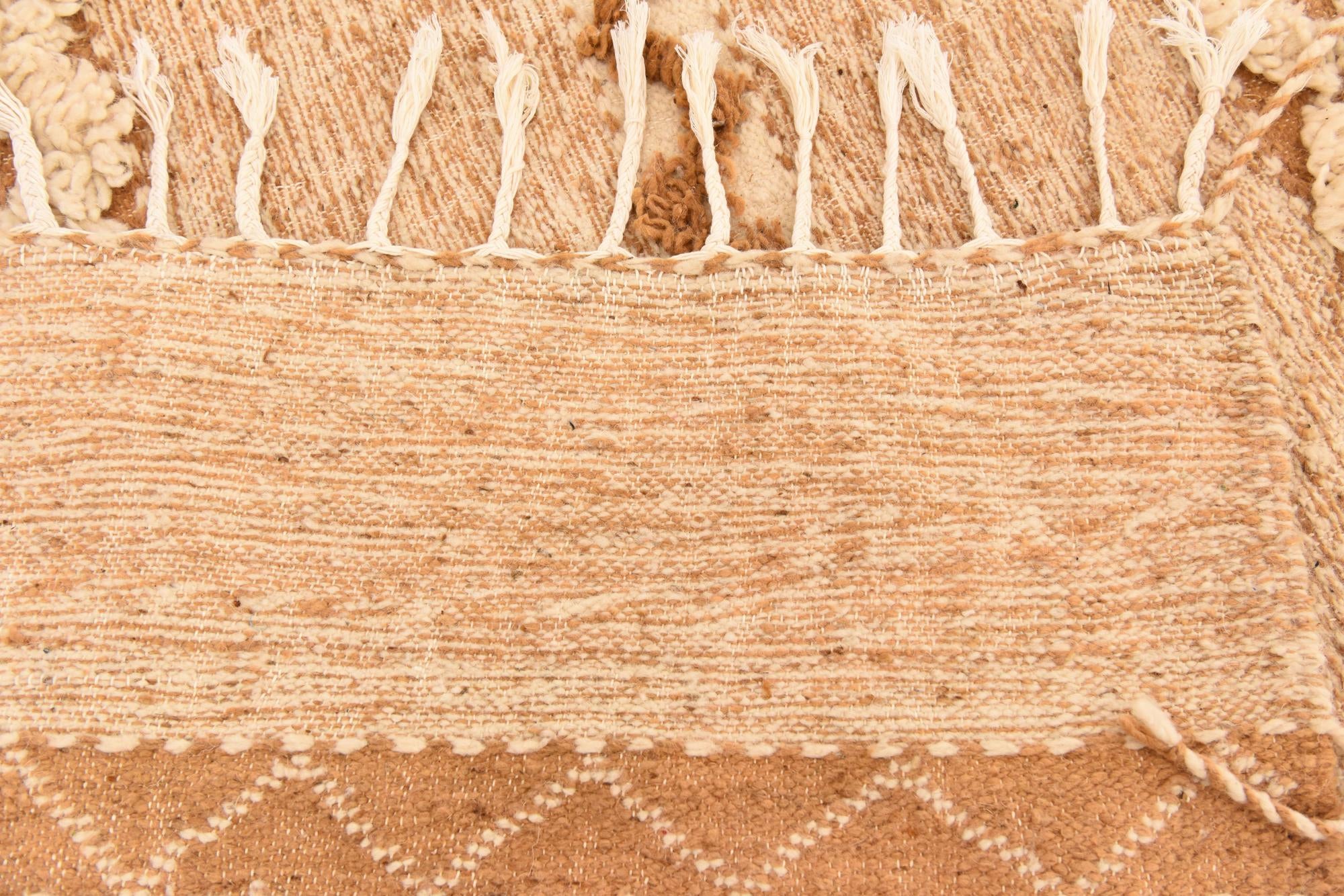6' 9 x 10' Hand Knotted Moroccan Wool Rug