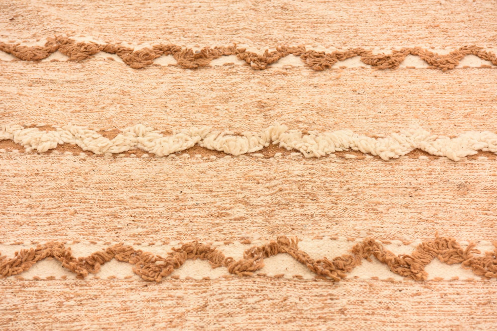 6' 9 x 10' Hand Knotted Moroccan Wool Rug