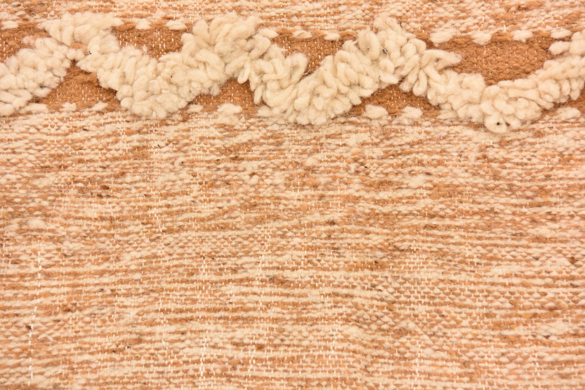 6' 9 x 10' Hand Knotted Moroccan Wool Rug