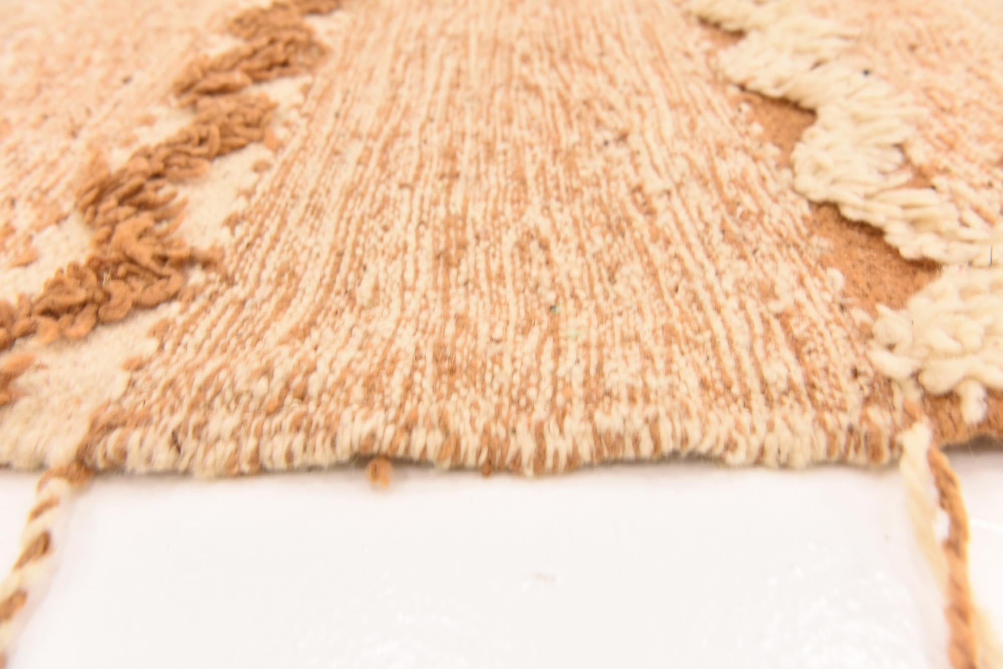 6' 9 x 10' Hand Knotted Moroccan Wool Rug