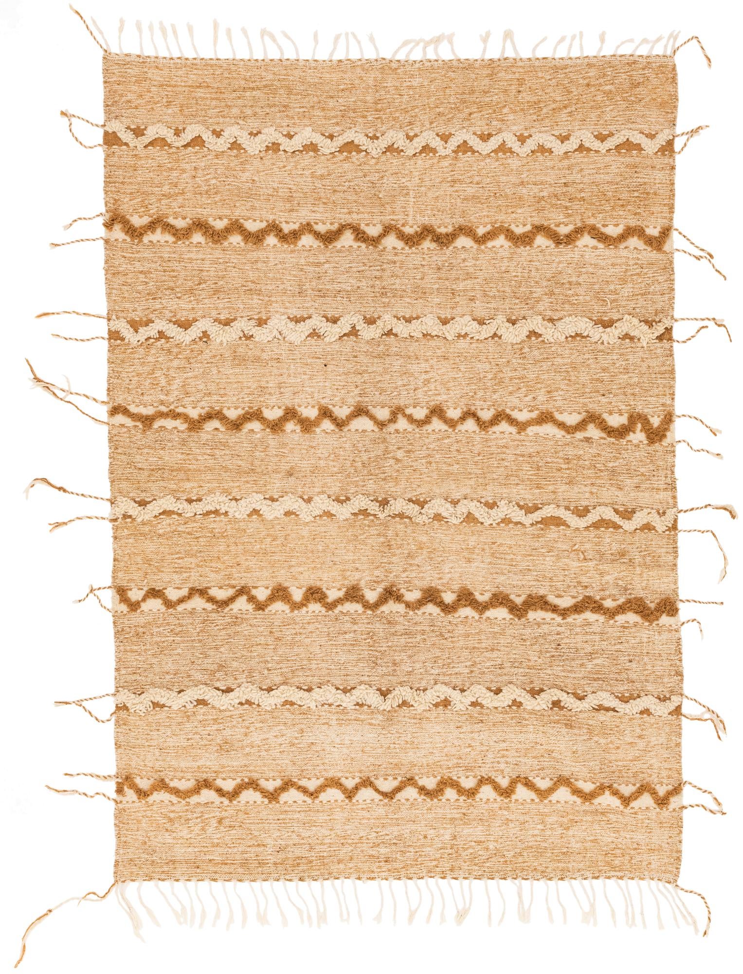 6' 9 x 10' Hand Knotted Moroccan Wool Rug