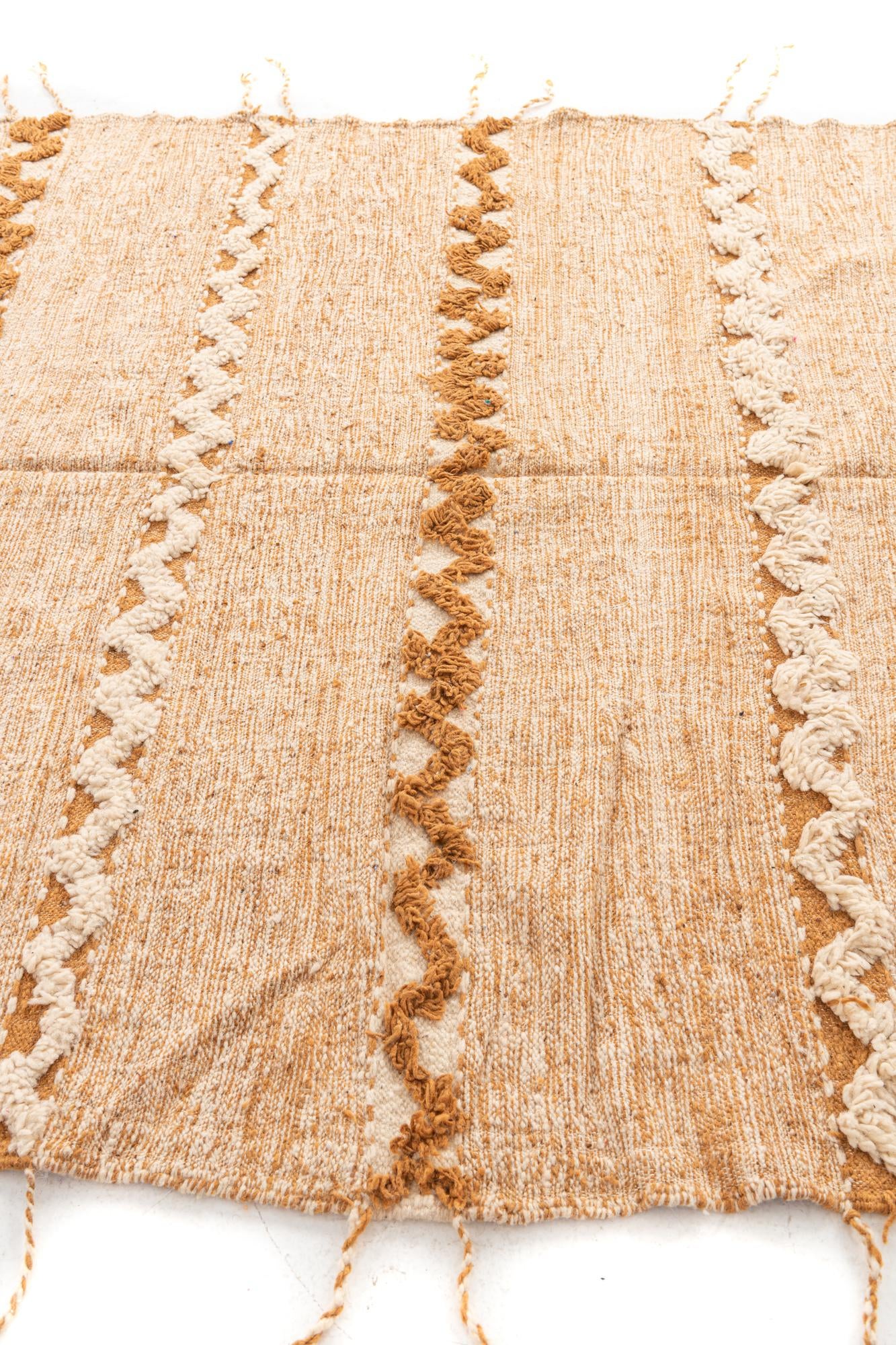 6' 9 x 10' Hand Knotted Moroccan Wool Rug