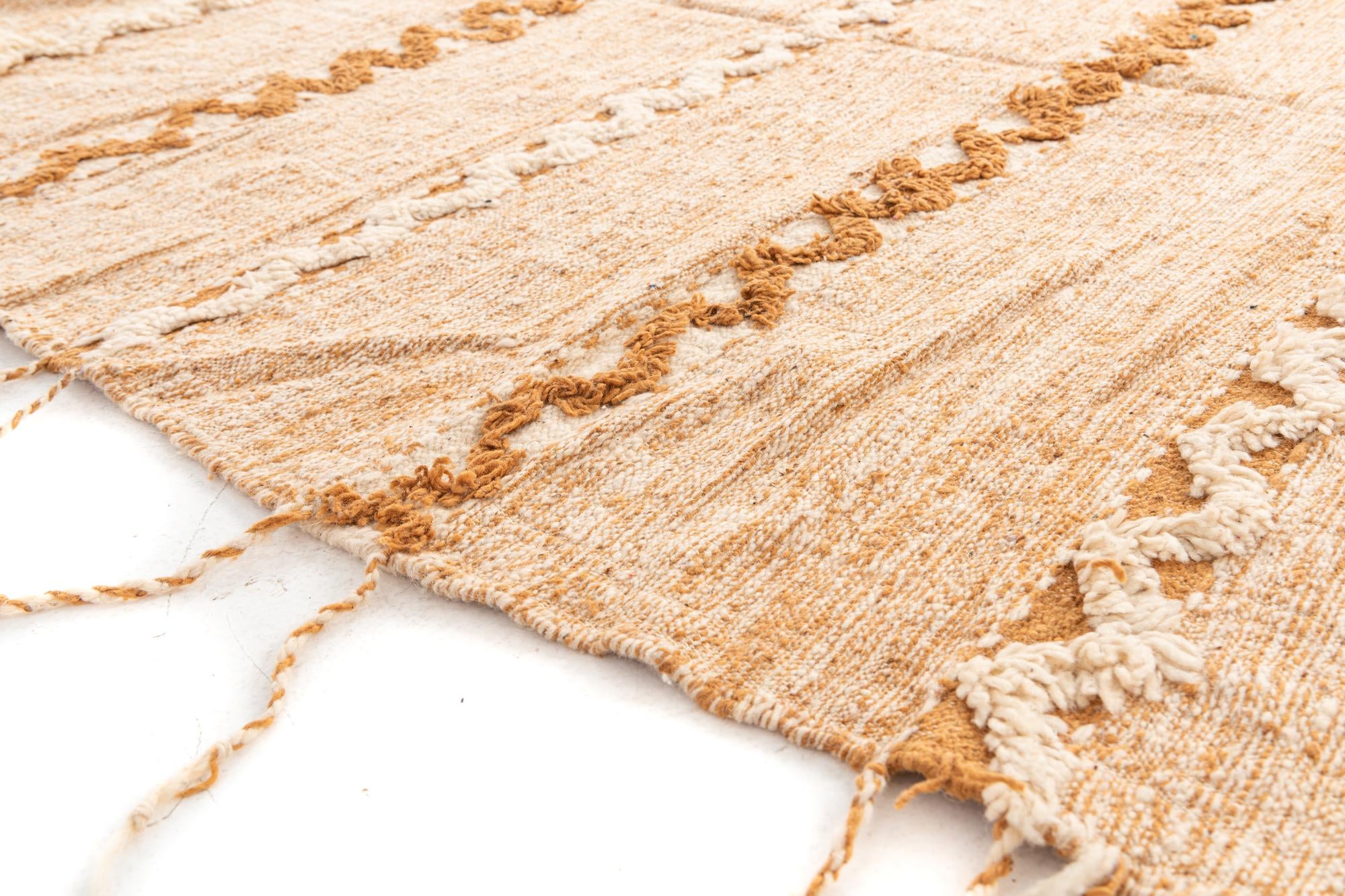 6' 9 x 10' Hand Knotted Moroccan Wool Rug