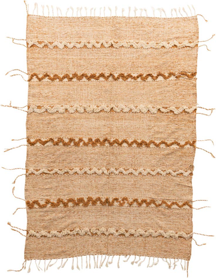 Detail image of 6' 9 x 10' Hand Knotted Moroccan Wool Rug