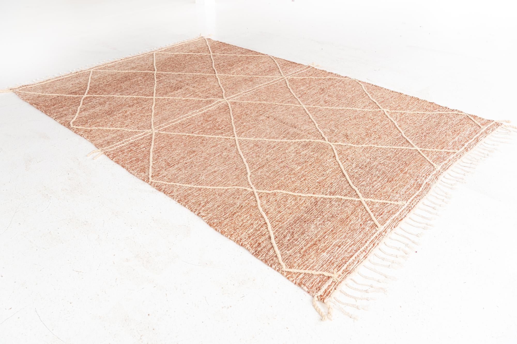 6' 10 x 10' 2 Hand Knotted Moroccan Wool Rug