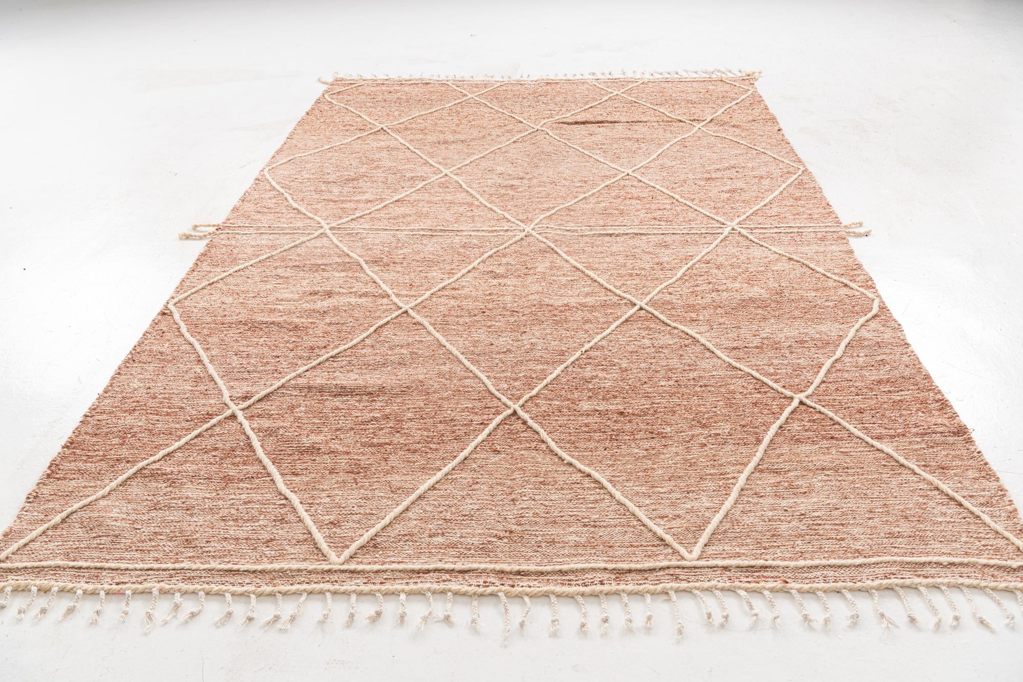 6' 10 x 10' 2 Hand Knotted Moroccan Wool Rug