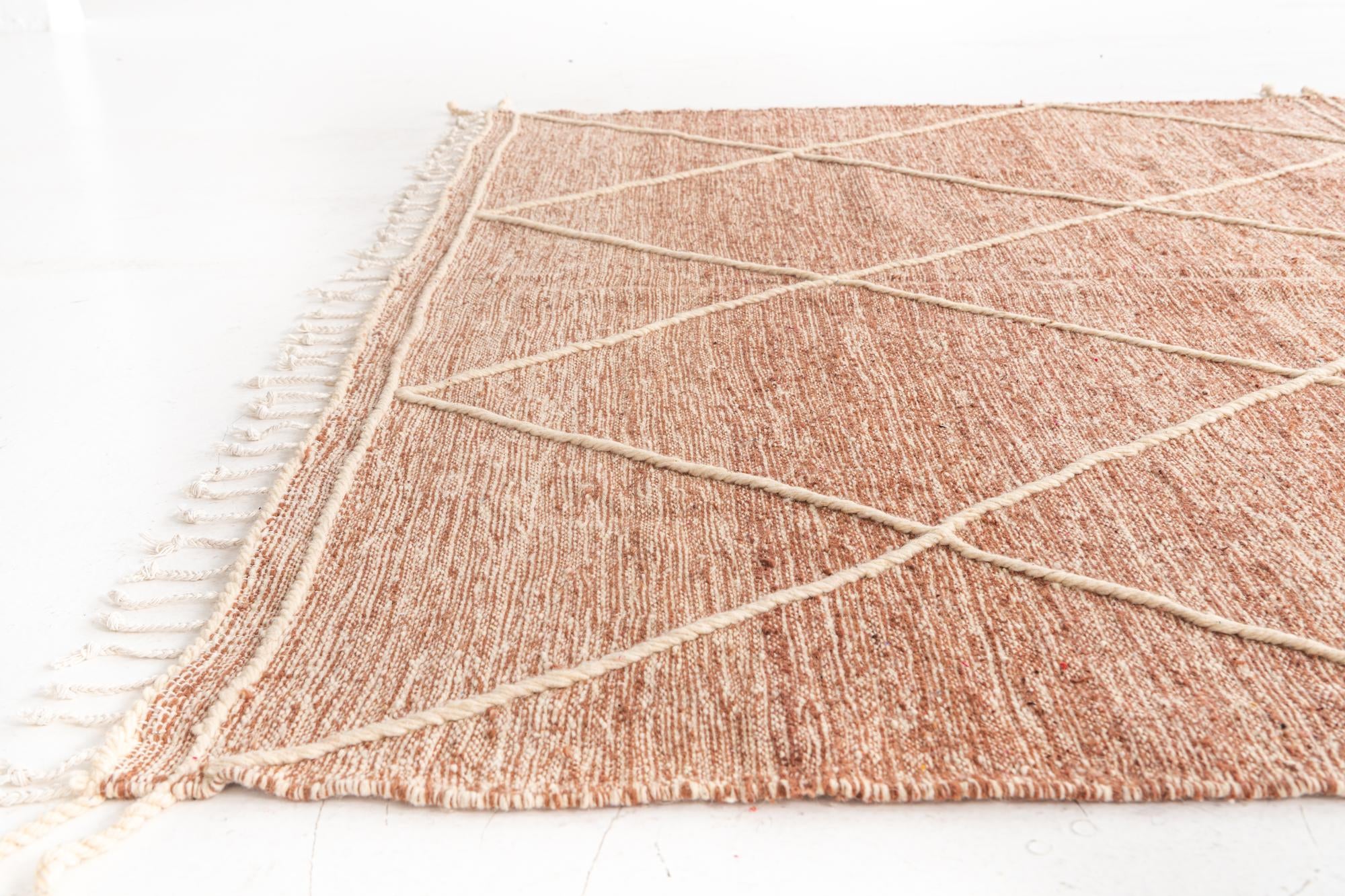 6' 10 x 10' 2 Hand Knotted Moroccan Wool Rug