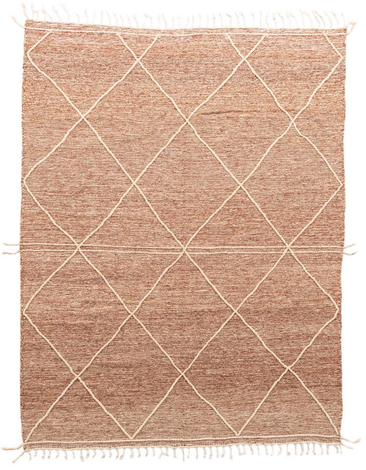 Detail image of 6' 10 x 10' 2 Hand Knotted Moroccan Wool Rug