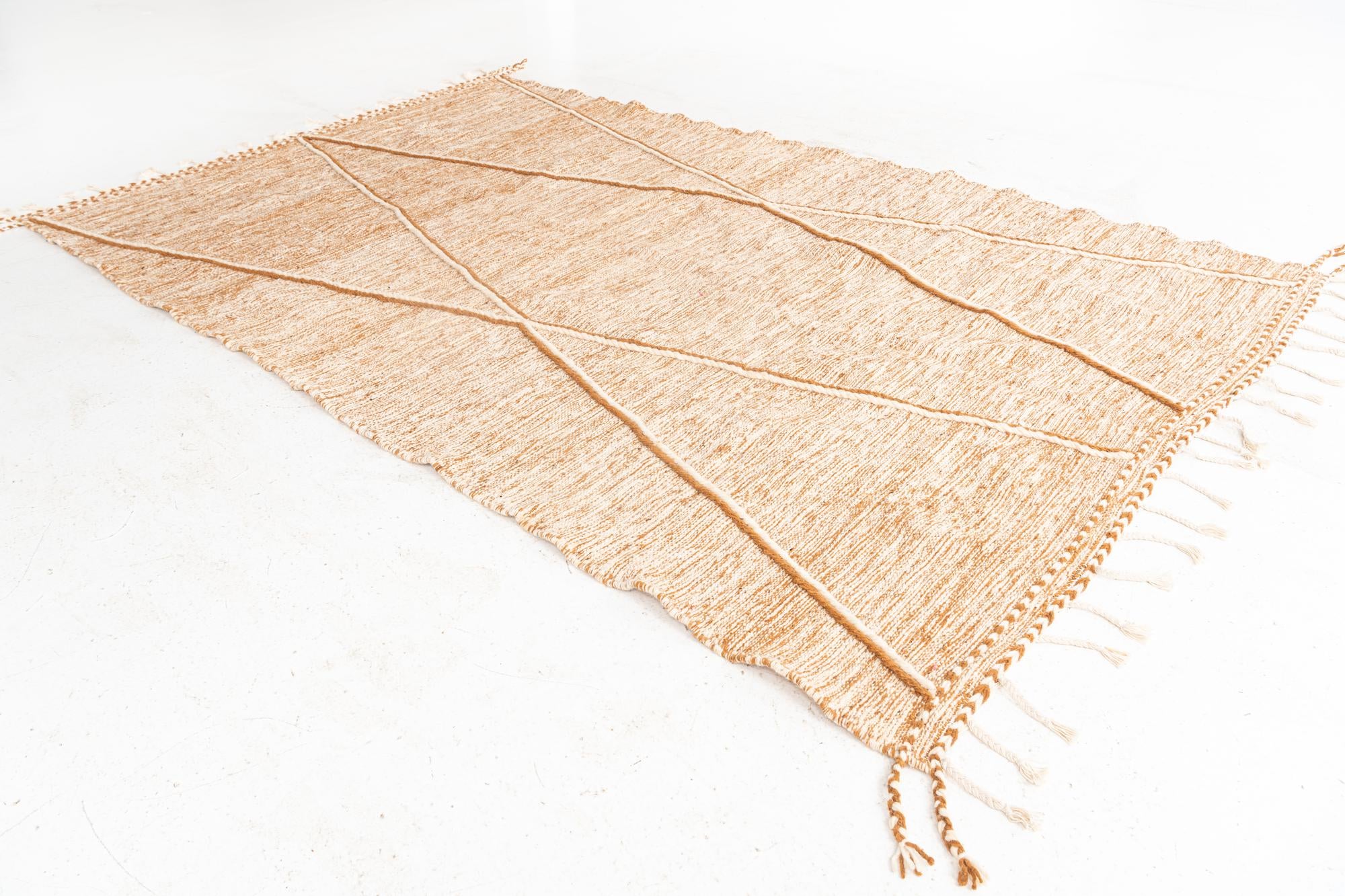 6' 5 x 10' 5 Hand Knotted Moroccan Wool Rug