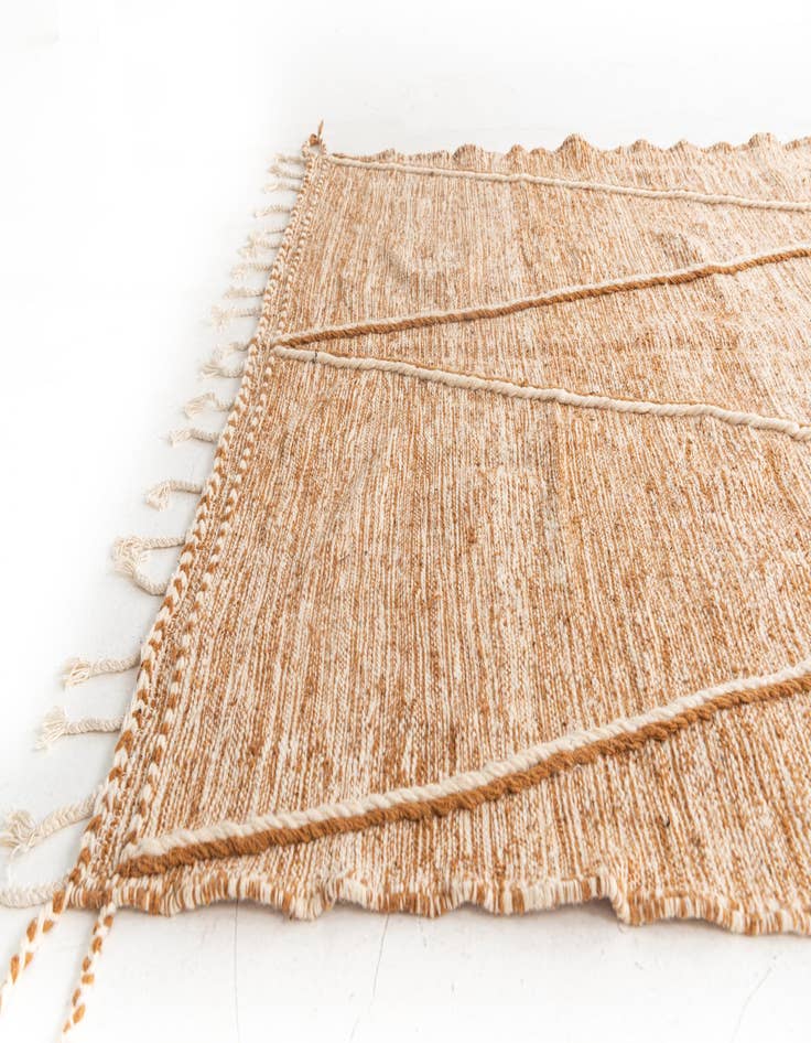 Detail image of 6' 5 x 10' 5  Hand Knotted Moroccan Wool Rug