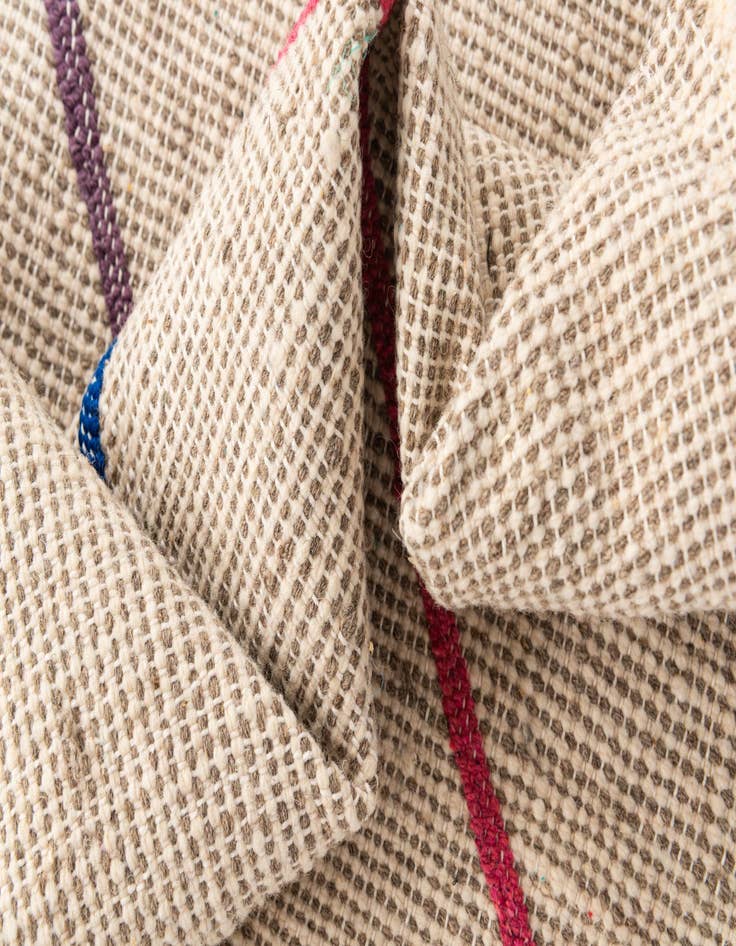 Detail image of 6' 7 x 9'  Hand Knotted Moroccan Wool Rug