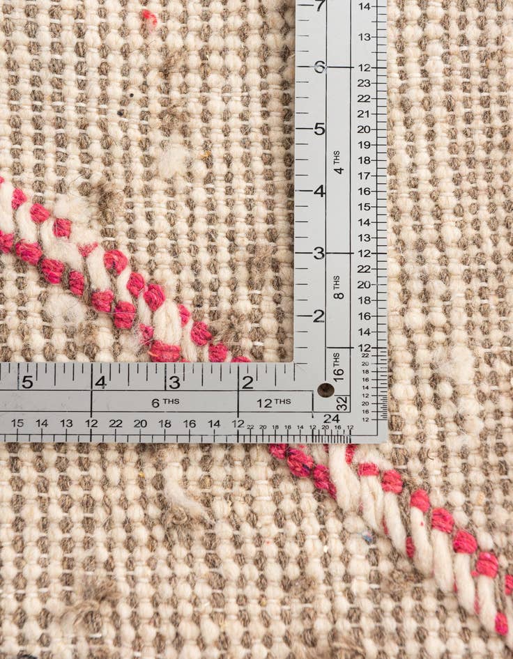 Detail image of 6' 7 x 9'  Hand Knotted Moroccan Wool Rug