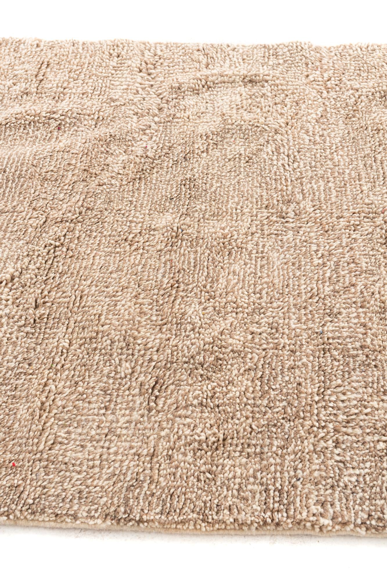 4' 9 x 6' 7 Hand Knotted Moroccan Wool Rug
