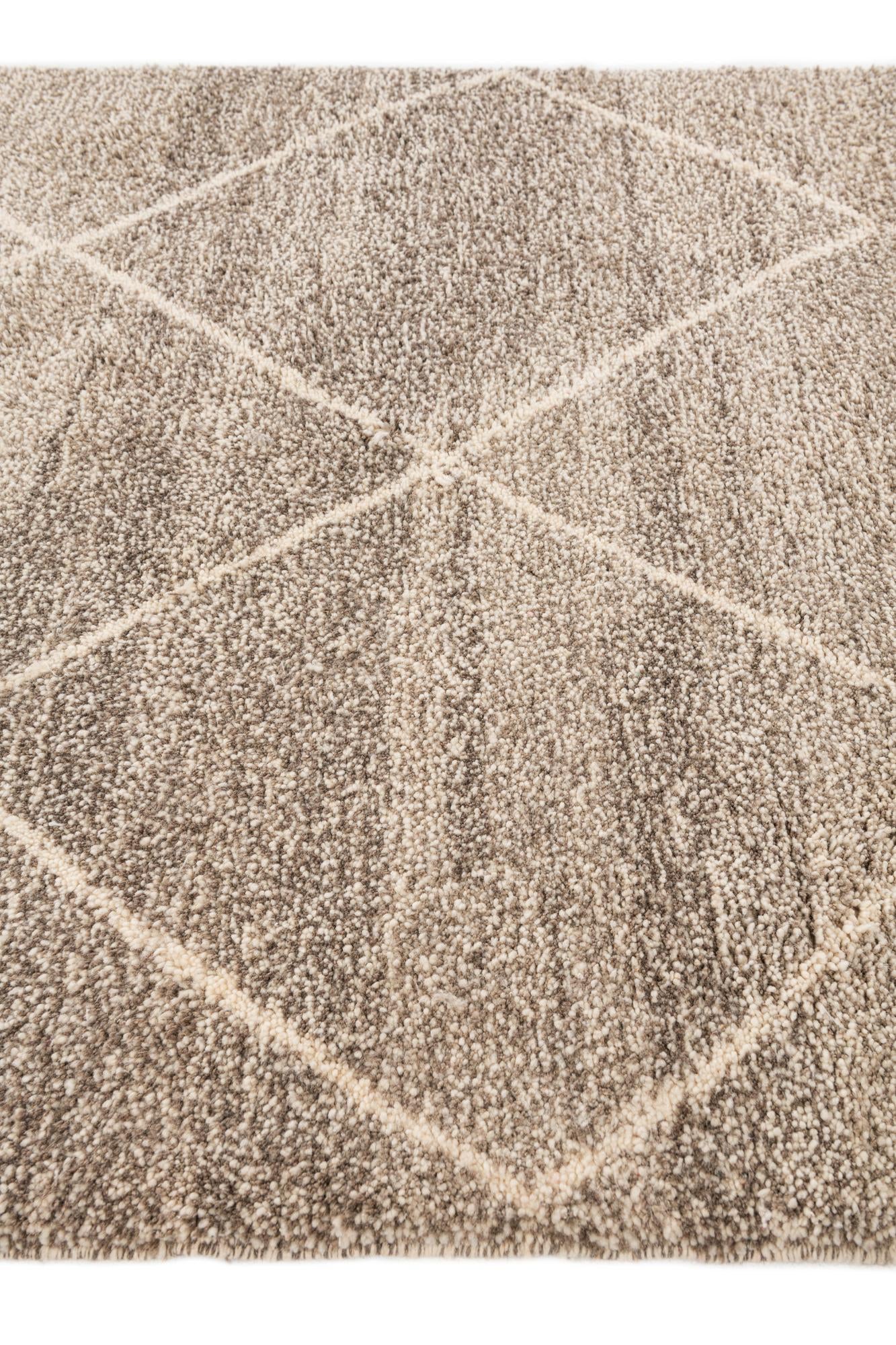 5' 3 x 8' 7 Hand Knotted Moroccan Wool Rug