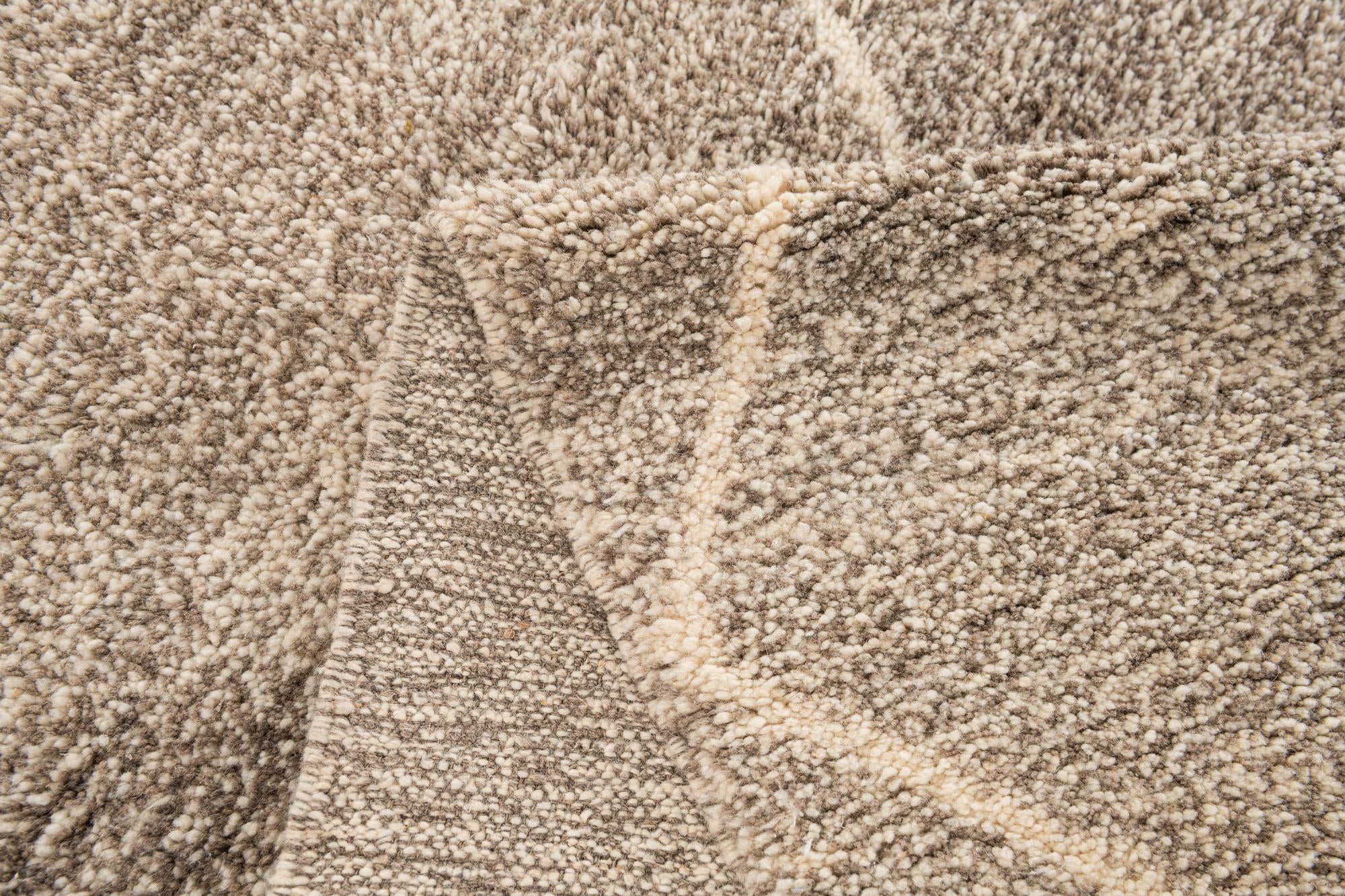 5' 3 x 8' 7 Hand Knotted Moroccan Wool Rug