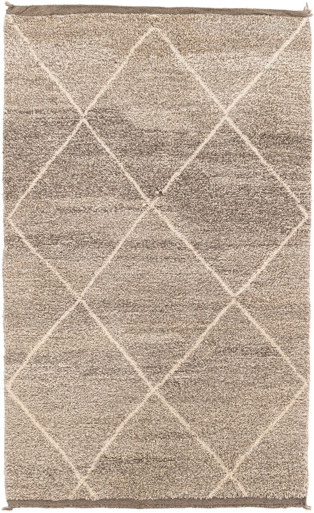 5' 3 x 8' 7 Hand Knotted Moroccan Wool Rug