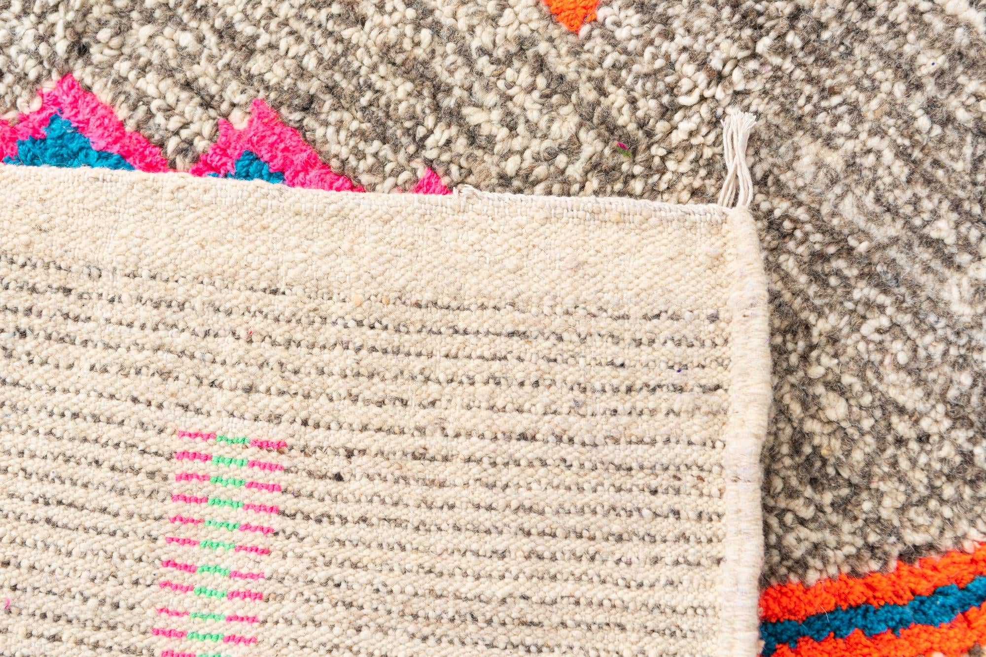 5' x 6' 10 Hand Knotted Moroccan Wool Rug