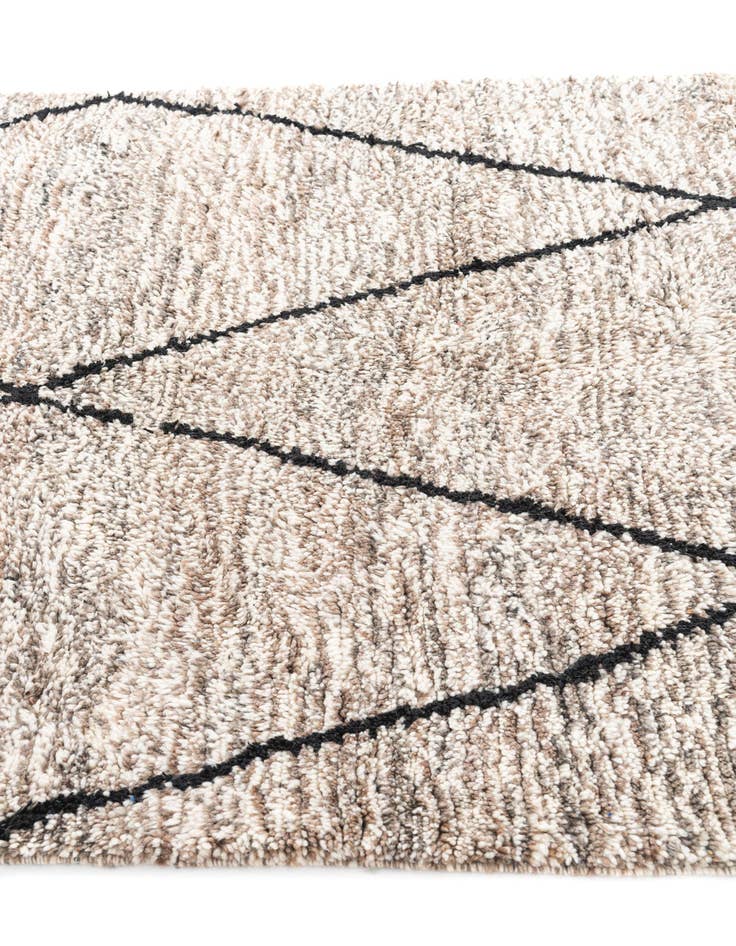 Detail image of 5' x 8' 6  Hand Knotted Moroccan Wool Rug