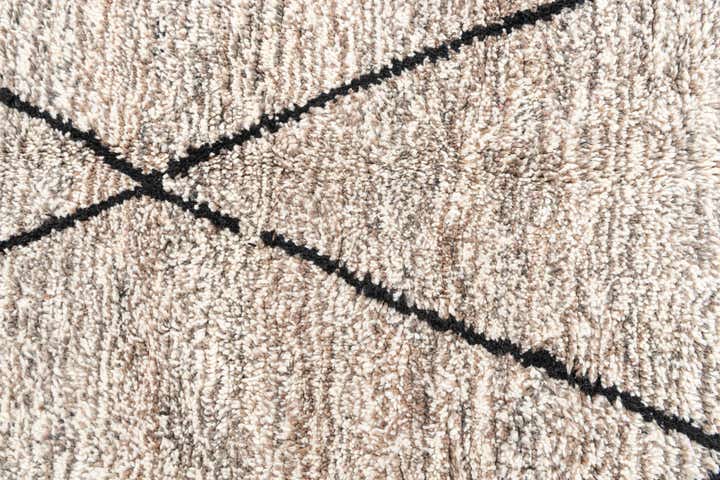 5' x 8' 6 Hand Knotted Moroccan Wool Rug