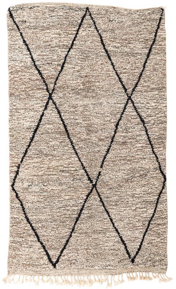 Detail image of 5' x 8' 6 Hand Knotted Moroccan Wool Rug