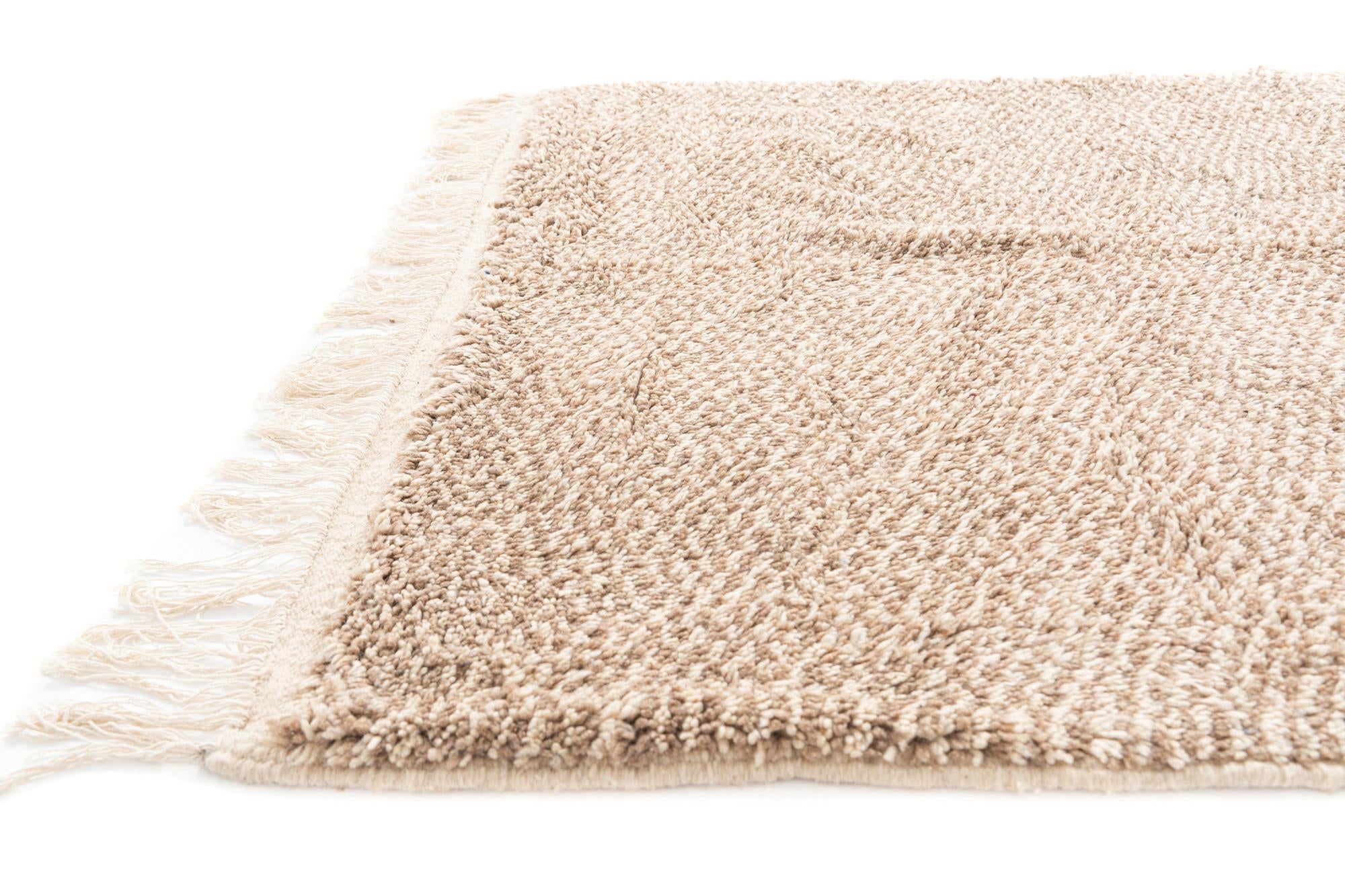 5' x 7' Hand Knotted Moroccan Wool Rug