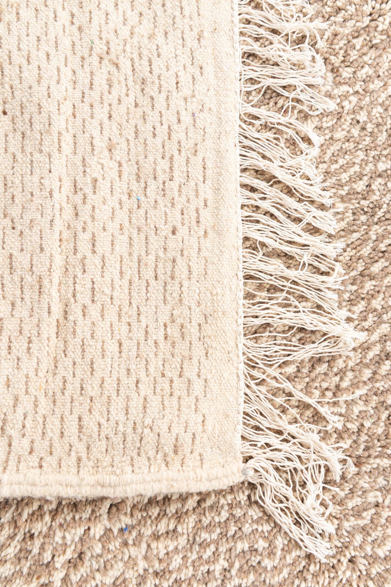 5' x 7' Hand Knotted Moroccan Wool Rug