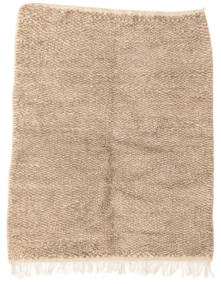 Detail image of 5' x 7' Hand Knotted Moroccan Wool Rug
