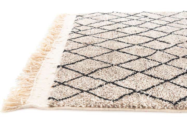 4' 10 x 8' 3 Hand Knotted Moroccan Wool Rug