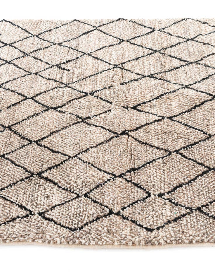 Detail image of 4' 10 x 8' 3  Hand Knotted Moroccan Wool Rug