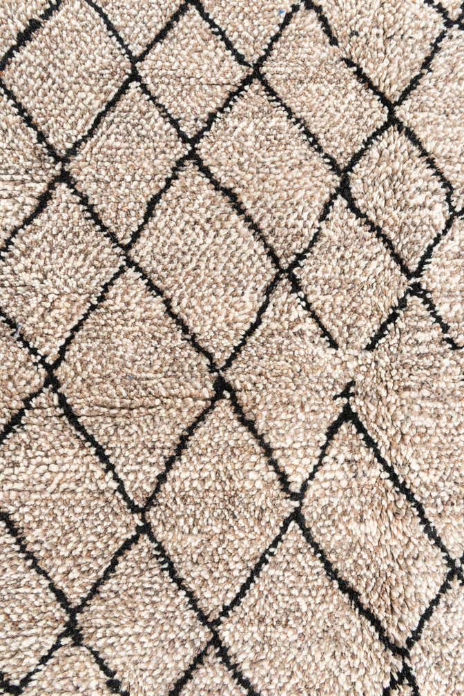 4' 10 x 8' 3 Hand Knotted Moroccan Wool Rug