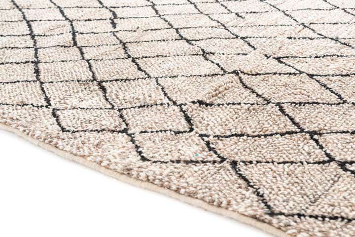 4' 10 x 8' 3 Hand Knotted Moroccan Wool Rug