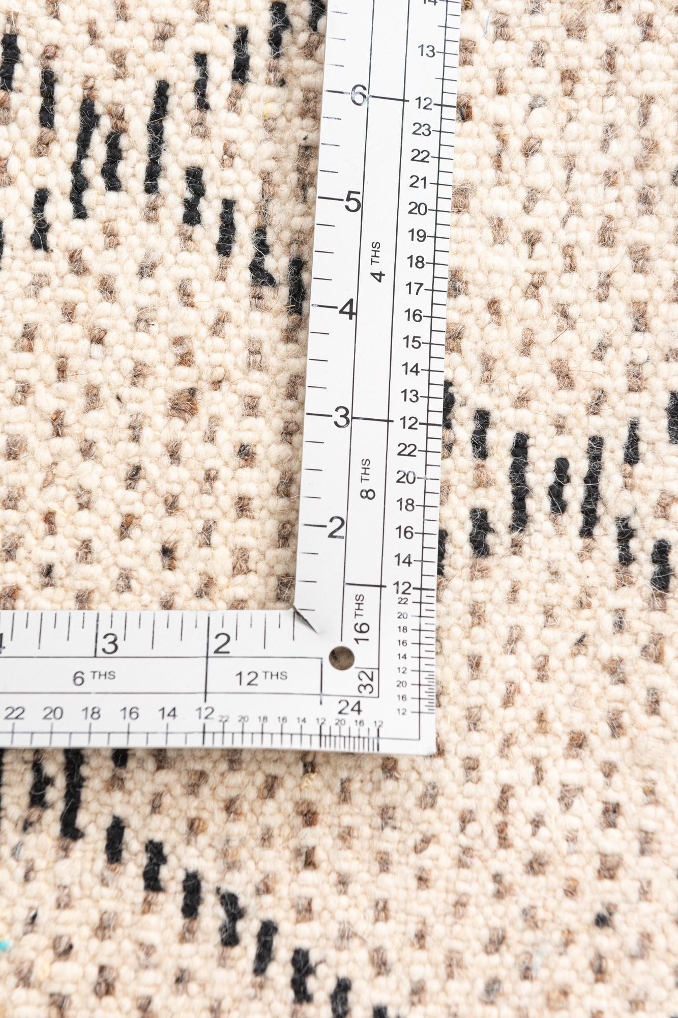 4' 10 x 8' 3 Hand Knotted Moroccan Wool Rug