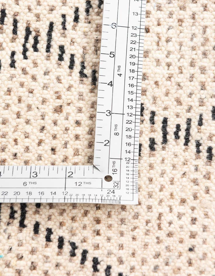 Detail image of 4' 10 x 8' 3  Hand Knotted Moroccan Wool Rug