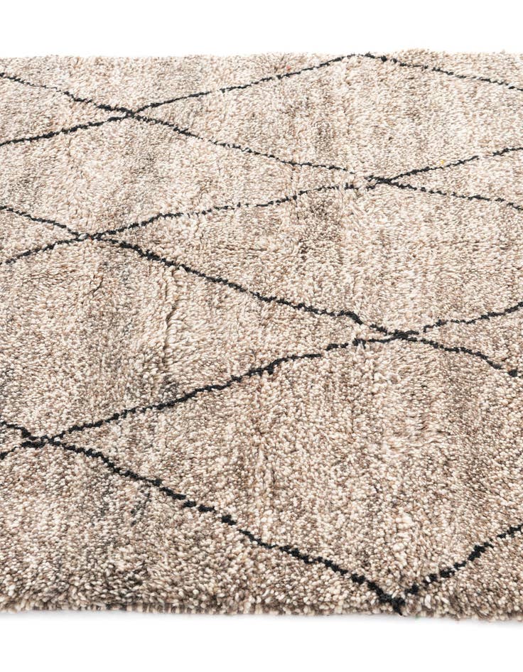 Detail image of 5' 3 x 8' 6  Hand Knotted Moroccan Wool Rug