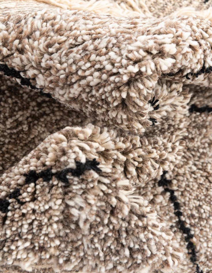 Detail image of 5' 3 x 8' 6  Hand Knotted Moroccan Wool Rug
