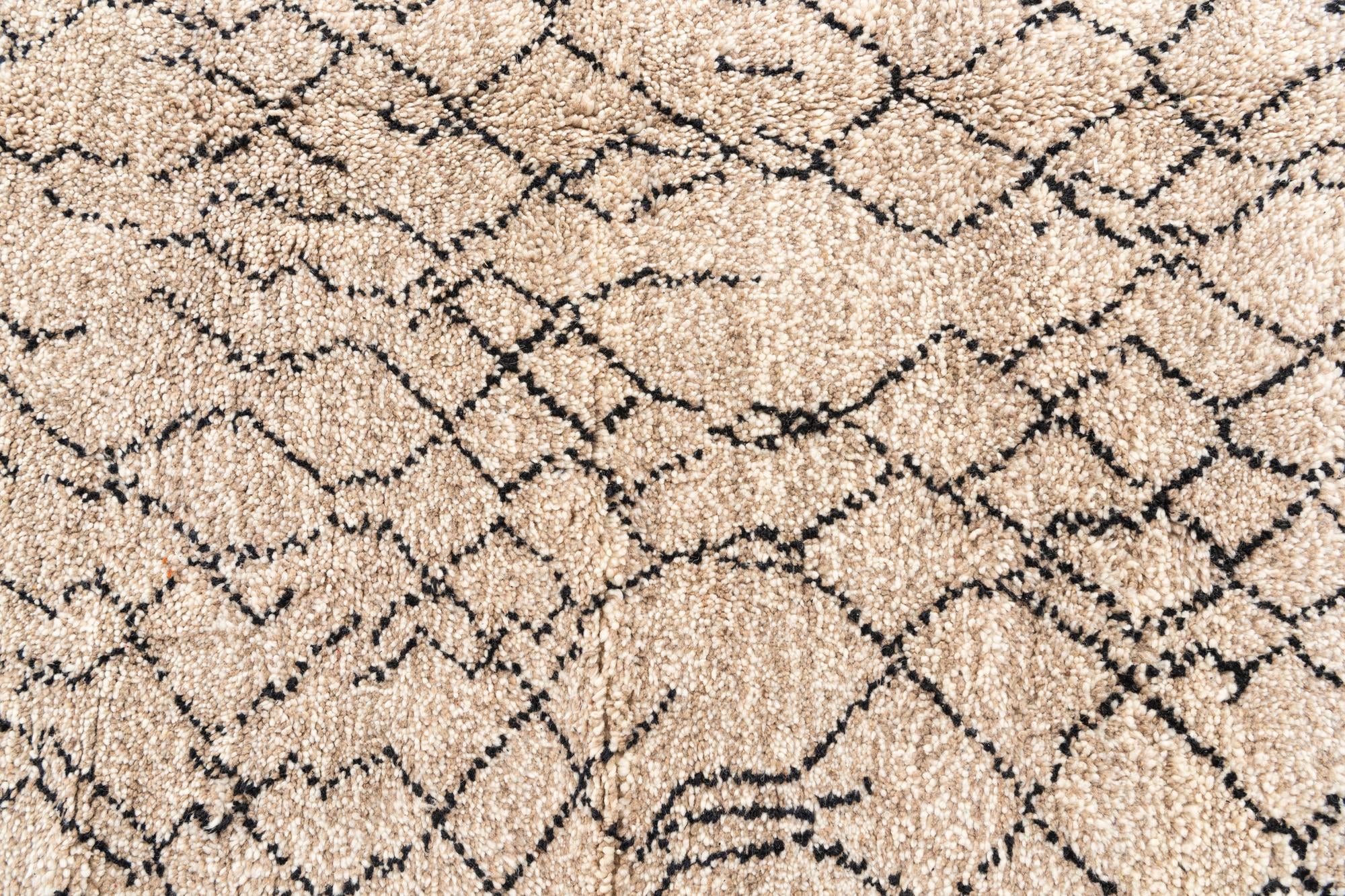 7' x 9' 7 Hand Knotted Moroccan Wool Rug