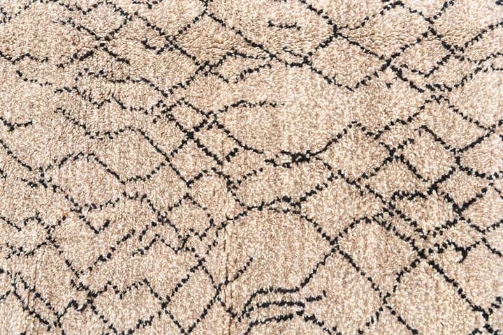 7' x 9' 7 Hand Knotted Moroccan Wool Rug