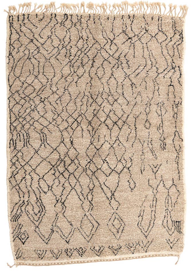 Detail image of 7' x 9' 7 Hand Knotted Moroccan Wool Rug