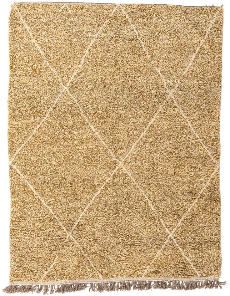 Detail image of 6' 8 x 9' 8 Hand Knotted Moroccan Wool Rug