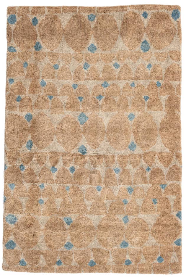 Detail image of 3' 3 x 4' 10 Hand Knotted Moroccan Wool Rug