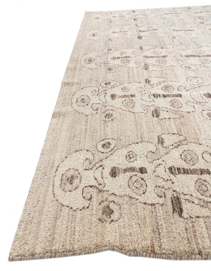 Detail image of 6' 5 x 9' 8  Hand Knotted Moroccan Wool Rug