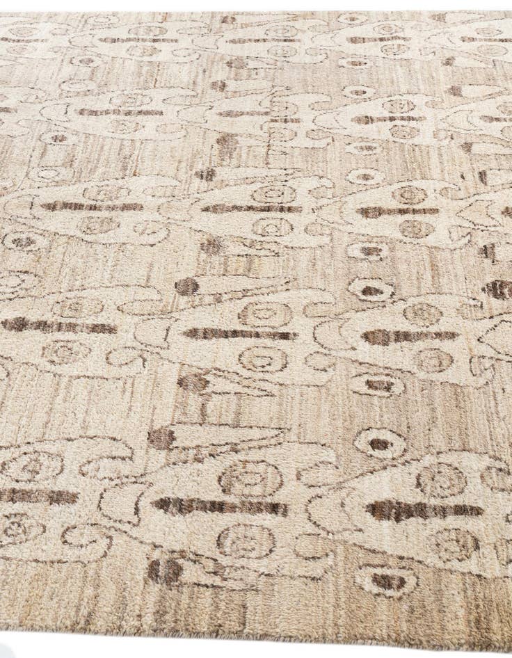 Detail image of 6' 5 x 9' 8  Hand Knotted Moroccan Wool Rug